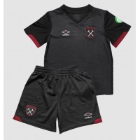 Echipament fotbal West Ham United Tricou Deplasare 2024-25 pentru copii maneca scurta (+ Pantaloni scurti)